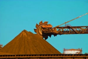 Metal Ore Reclaimer on Mine Loading Site